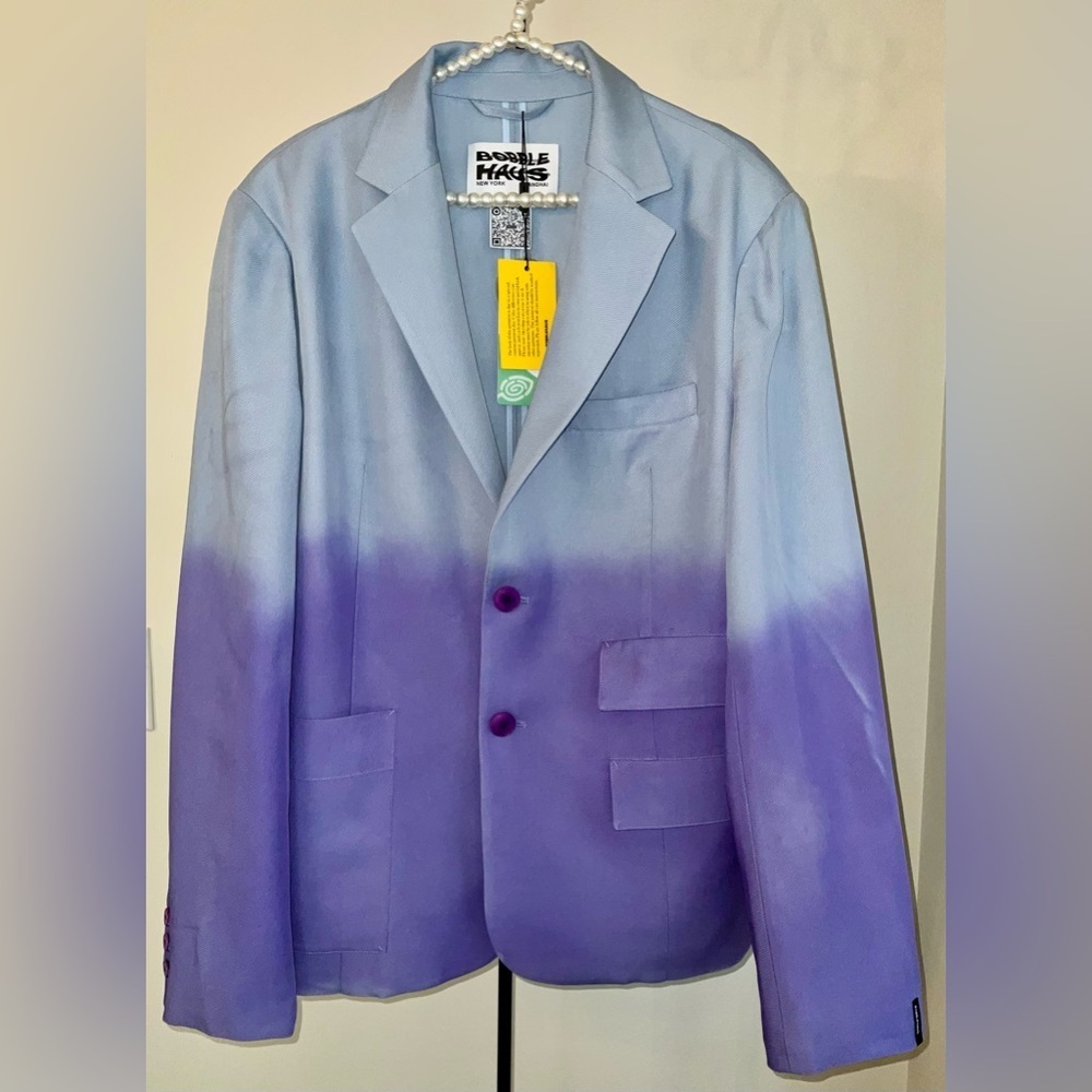 Bobblehaus UO Exclusive Ombré Tencel Twill Blazer - nwt - size large - unique - Picture 4 of 16